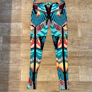 B Swim Colorful Geometric Print Leggings
